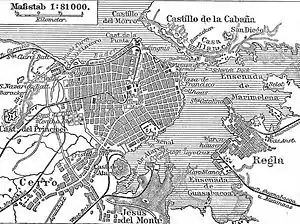 1888年の市街地図
