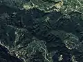 1988年の状態（中央辺りが高尾山）