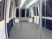 スカイリンク車両の内装
