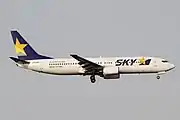2005年3月以降に使用されている新塗装の機体。それまで書かれていた「AIRLINES」の文字は省かれた。星の数は1つになり、それまでよりも大きく描かれている。