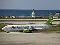 ソラシドエアのボーイング 737-400 JA734H（那覇空港）