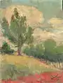 『大きな木のある斜面』(1898-1899)