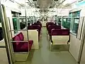500形の車内。