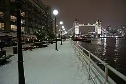 雪のバトラーズ・ウォーフ