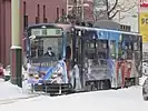 2020 - 2021シーズンの「雪ミク」ラッピングをされた3302号