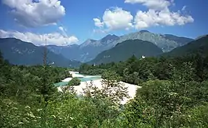 イゾンツォ川 1997年夏撮影
