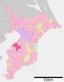 袖ケ浦市位置図
