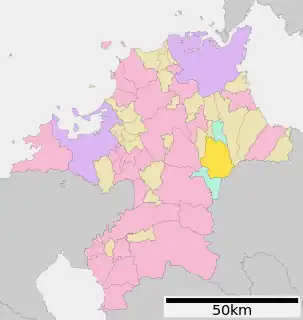 添田町位置図