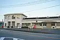 BRT接続駅化のため駅名表示が撤去された旧駅舎（2023年9月）