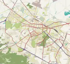 ソフィア市の位置(ソフィア市内)