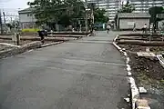 旧倉庫前踏切（2009年5月）