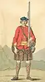 1742年の第42連隊兵士