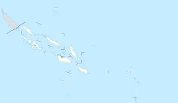 オワラハ島の位置(ソロモン諸島内)
