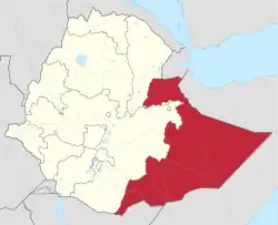 Location of ソマリ州