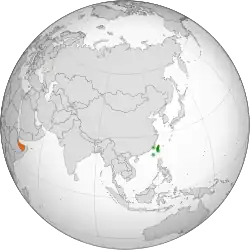 SomalilandとROCの位置を示した地図