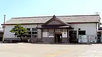 改装前の駅舎(2007年8月)