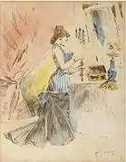 "Femme devant un mirroir"