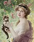 『彼の小さな子猫』1919年