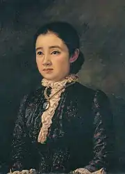 『園田銈像』 1885年 郡山市立美術館