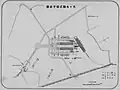 当駅と大喪儀式場の位置を示す図