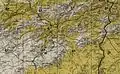 スーク・アフラース地形地図