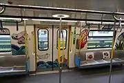 親親動物列車の車内
