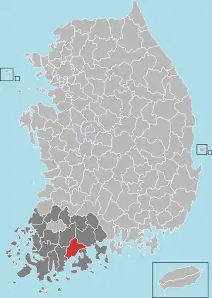 宝城郡の地図