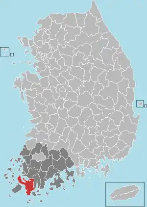 海南郡の地図