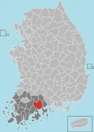 順天市の地図