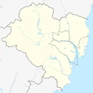 西生面の位置(蔚山広域市内)