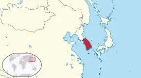 韓国の位置
