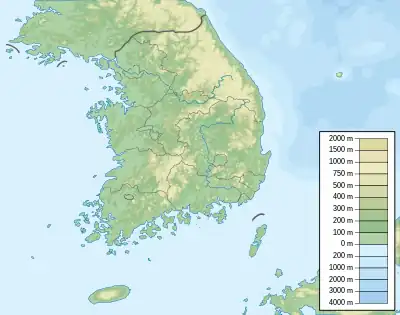 広安里の位置(大韓民国内)