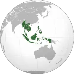 Location of 東南アジア