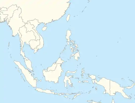 ハノイの位置（東南アジア内）
