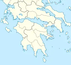 イタキ島の位置(ギリシャ南部内)