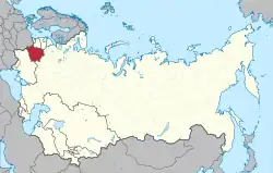 白ロシアSSRの位置