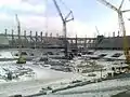 建設中のスタジアム (2013年2月)