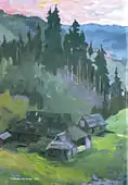 銀の夕べ, 1963.Ivan Gonchar Museum, Kiev