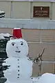 雪像の例雪だるま(スノーマン)。