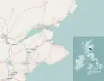 セントアンドリュースの位置の位置図