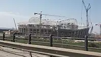 建設中のスタジアム