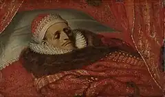 ベッドに横たわるオラニエ公マウリッツ、(1625)アムステルダム国立美術館 蔵