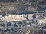 スタジアムの空撮