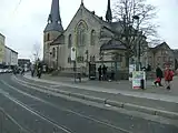 Brackwede Kirche駅（地上駅、低床式電停）