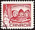 カナダのクリスマス切手（クリスマス・キャロルを歌う子供たち、1967年）