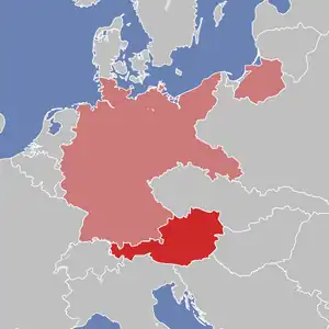 オーストリアの位置