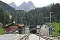 プレダ駅とアルブラトンネル入口