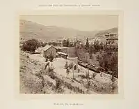 現在のレバノン-シリア国境に近いベッカー高原のYahfoufah 駅、1895年