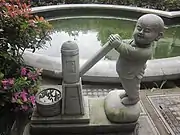 羅漢彫像。