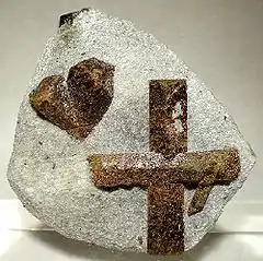 十字石の双晶